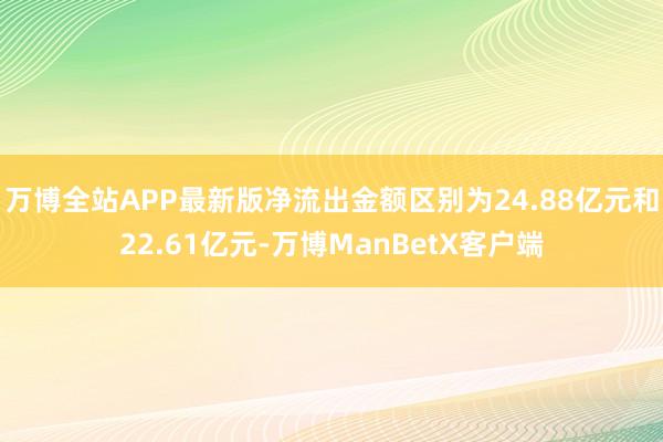 万博全站APP最新版净流出金额区别为24.88亿元和22.61亿元-万博ManBetX客户端
