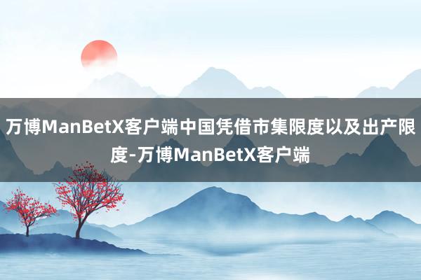 万博ManBetX客户端中国凭借市集限度以及出产限度-万博ManBetX客户端